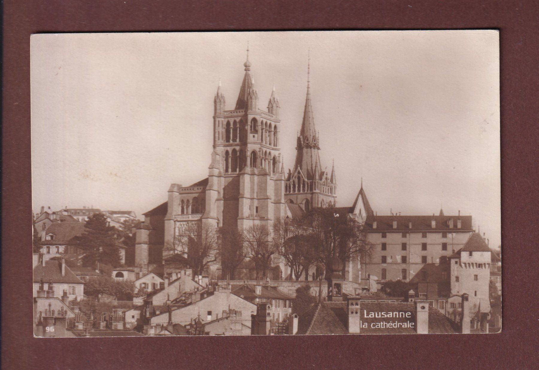 Ansichtskarten: LAUSANNE - La Cathédrale – Gebraucht aus Pully von nicecards