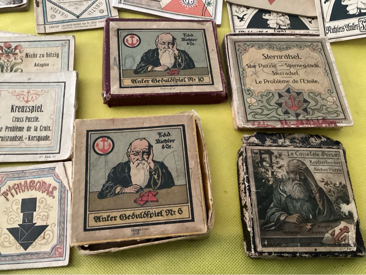 Giochi: ANTIKE ANKER GEDULDSSPIELE UM 1890/1900 – Usato da Münchenstein venduto da NoSu98 2