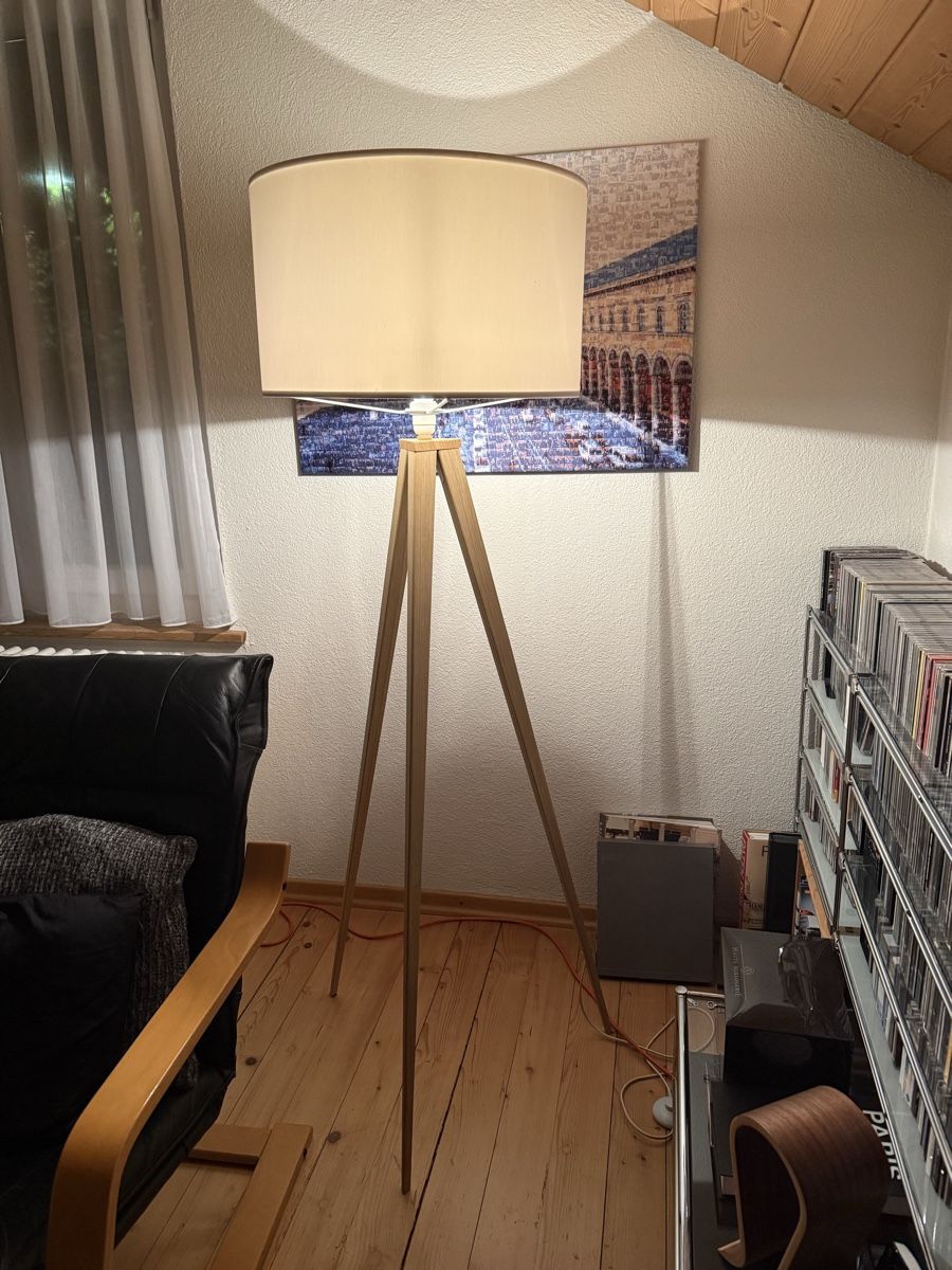 Lampen: Stehlampe – Gebraucht aus Kestenholz von Uki04 1