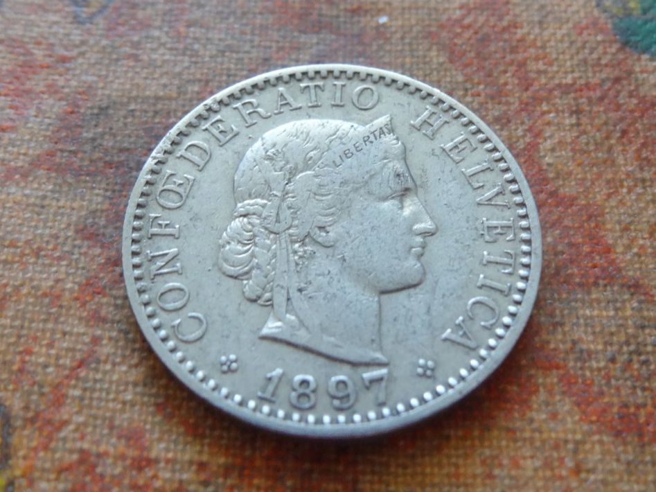Tutti le monete: 20 Rp. 1897  (A) – Usato da Romanel-sur-Lausanne venduto da Swift13