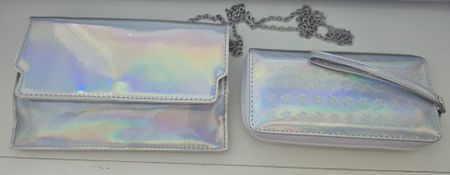 Holografische Sternen Clutch & Portemonnaie Set - 2 Teile!