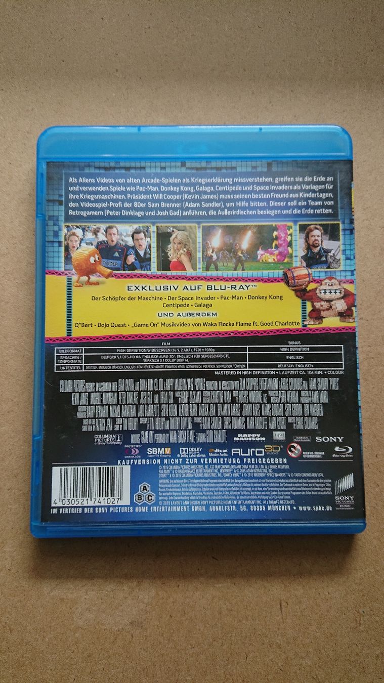 Tous les DVDs: Pixels - Der Film auf Blu-Ray - – D'occasion à Chur par FreakofRarity 1