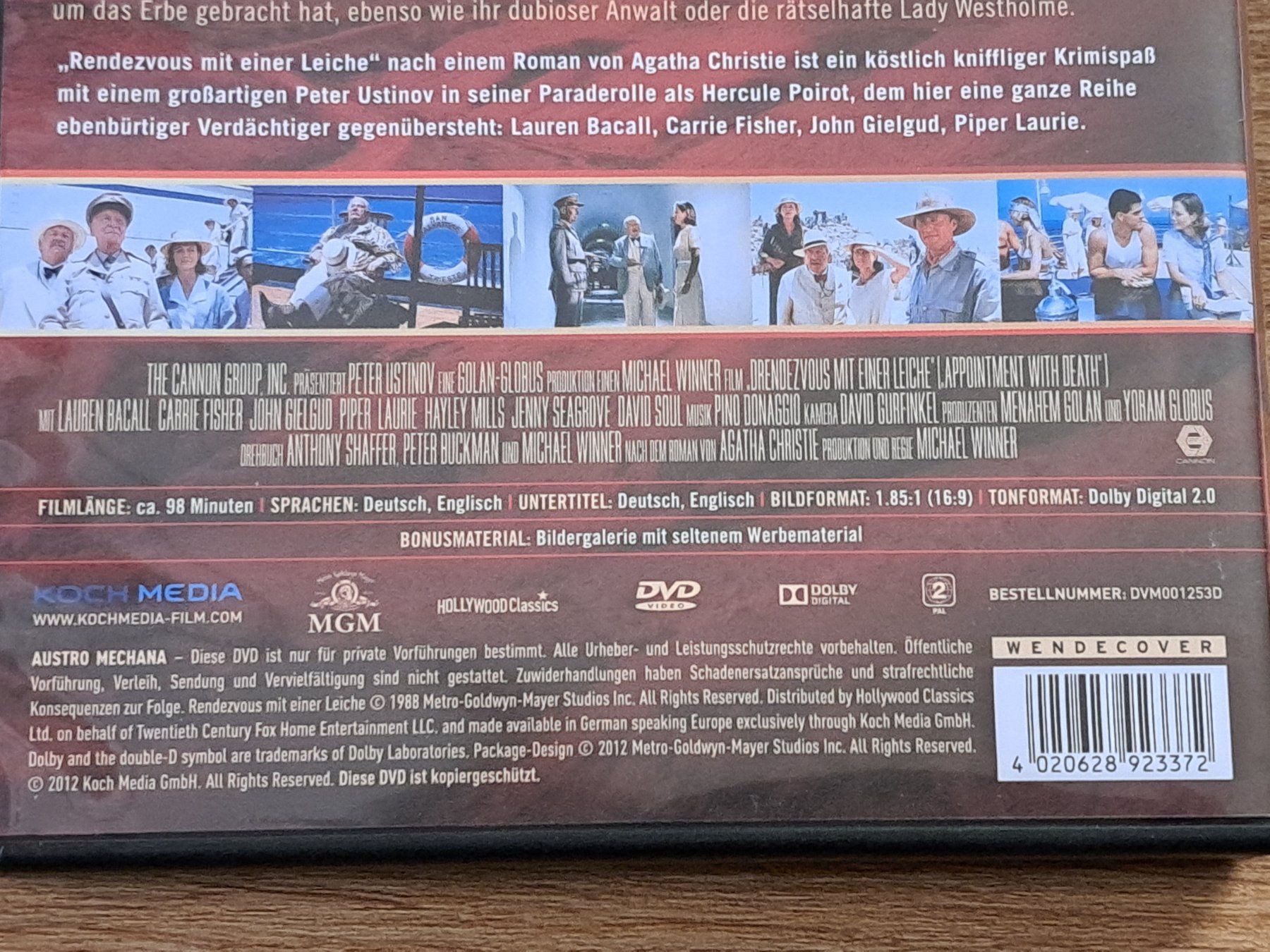 Tutti i DVDs: Agathe Christies Rendezvous mit einer Leiche, Peter Ustinov – Nuovo (secondo la descrizione) da Unterseen venduto da Kanica 3