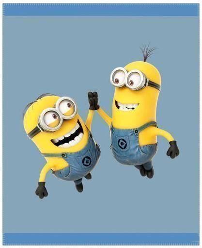 Coperte: Despicable Me Fleeced. Minions High Five – Nuovo e nell'imballaggio originale da Ennetbürgen venduto da open24shop