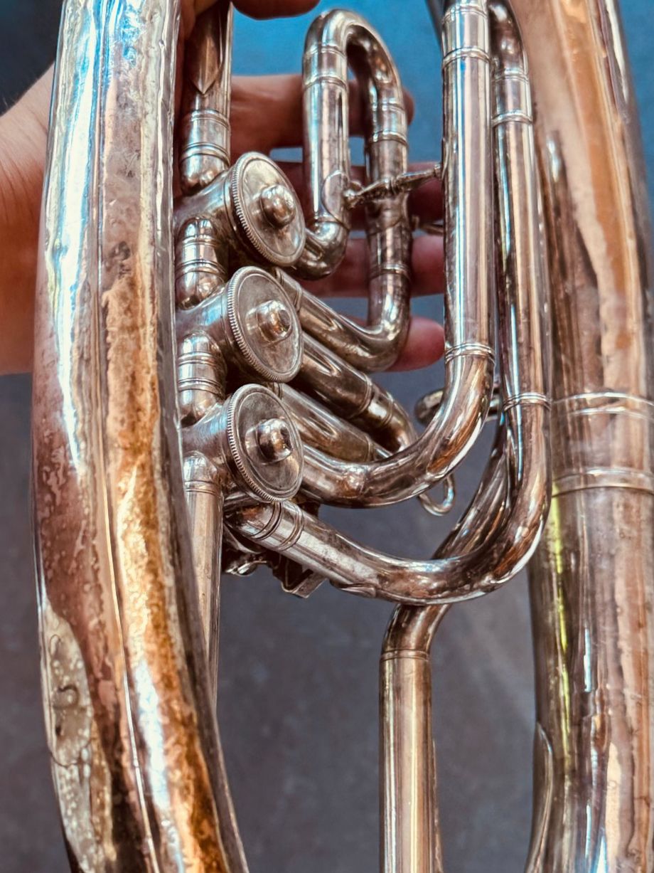 Strumenti musicali: Miraphone Tenorhorn, B, silber, 3ventilig, Blasmusik, Brass – Usato da Baar venduto da qsi2005 7