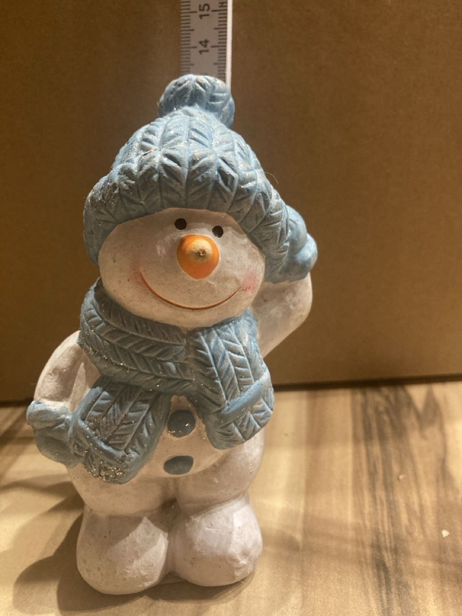 Tutte le decorazioni: Schneemann Tonfigur – Nuovo (secondo la descrizione) da Aarwangen venduto da to-hirschi 1