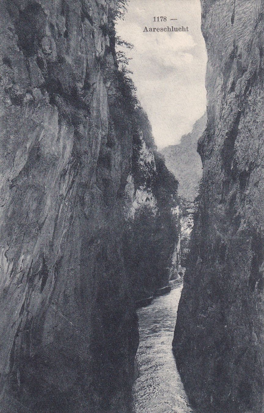 Cartoline postali: Aareschlucht N° 1178  1910 – Usato da Cormoret venduto da Pascalll2001
