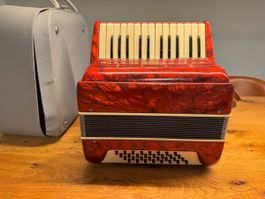 Vintage Akkordeon mit Koffer Lignatore