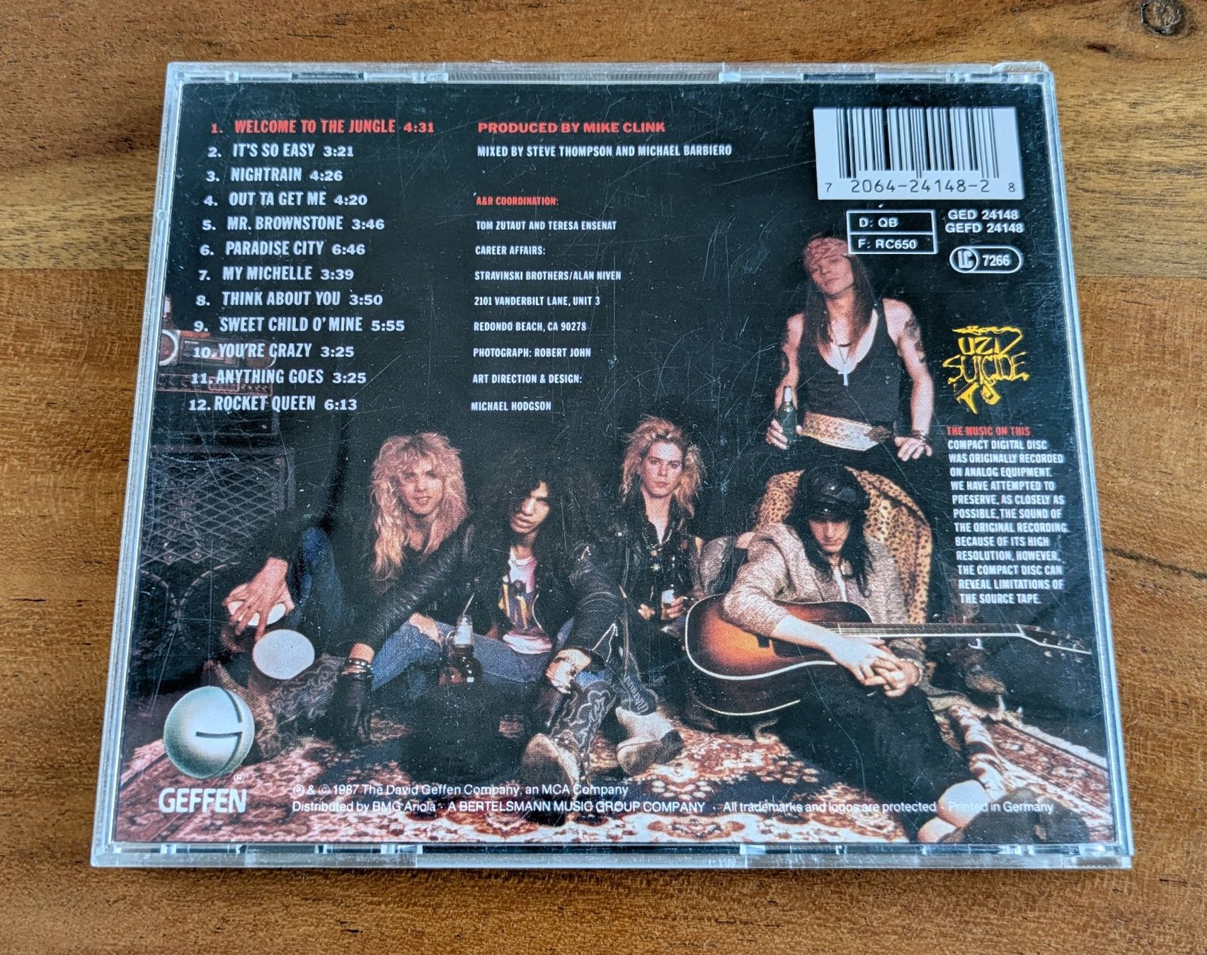 CD: Guns n Roses - Appetite For Destruction CD – Usato da Basel venduto da Beretta2 2