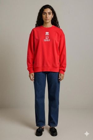 Errea rotes Sweatshirt - Organizacion Sri Team Logo