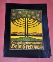 Plakat ca. 50 x 39 cm Graphische Wertstätten Gebr. Fretz