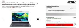 Acer Aspire 15  Core 7 / 32 Go RAM / SSD 1 To
