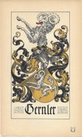 Wappen Gernler Basel Wappenbuch Carl Roschet Heraldik