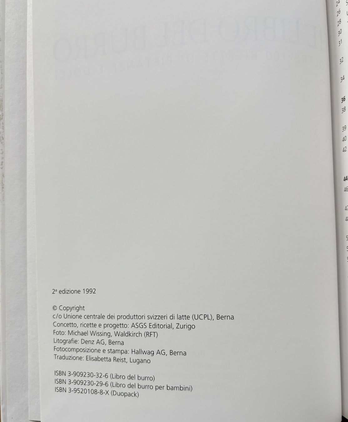 Libri: Il Libro del Burro – Nuovo (secondo la descrizione) da Sarnen venduto da Livres 2