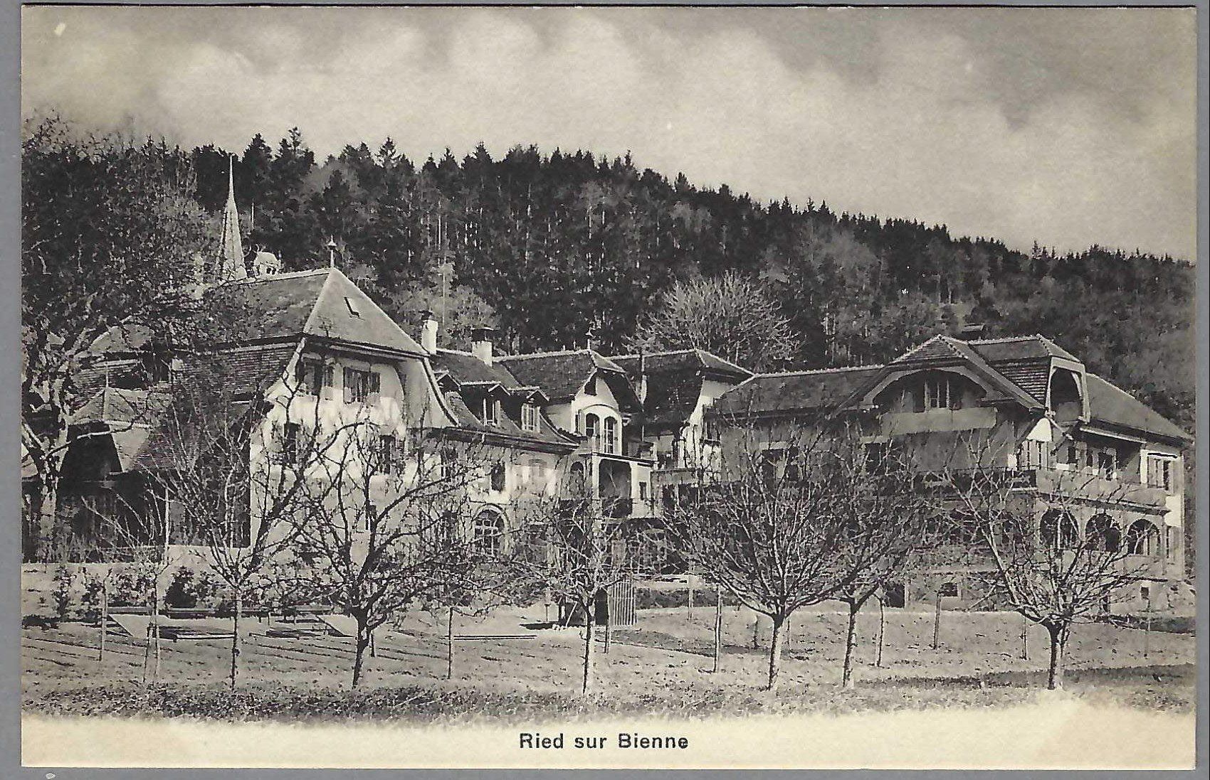 Cartoline postali: RIED s. BIENNE, GESCHR. UNZIRKULIERT. – Usato da Pura venduto da ulisse1957