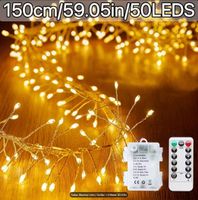 Lichterkette mit Fernbedienung, 50 LED's 1,5 Meter