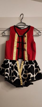 carnevale Giacca da domatrice Circo +Cappello piume e strass