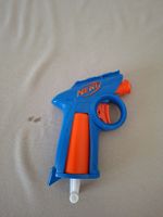 Nerf Spielzeugpistole blau orange gebrauchter Zustand