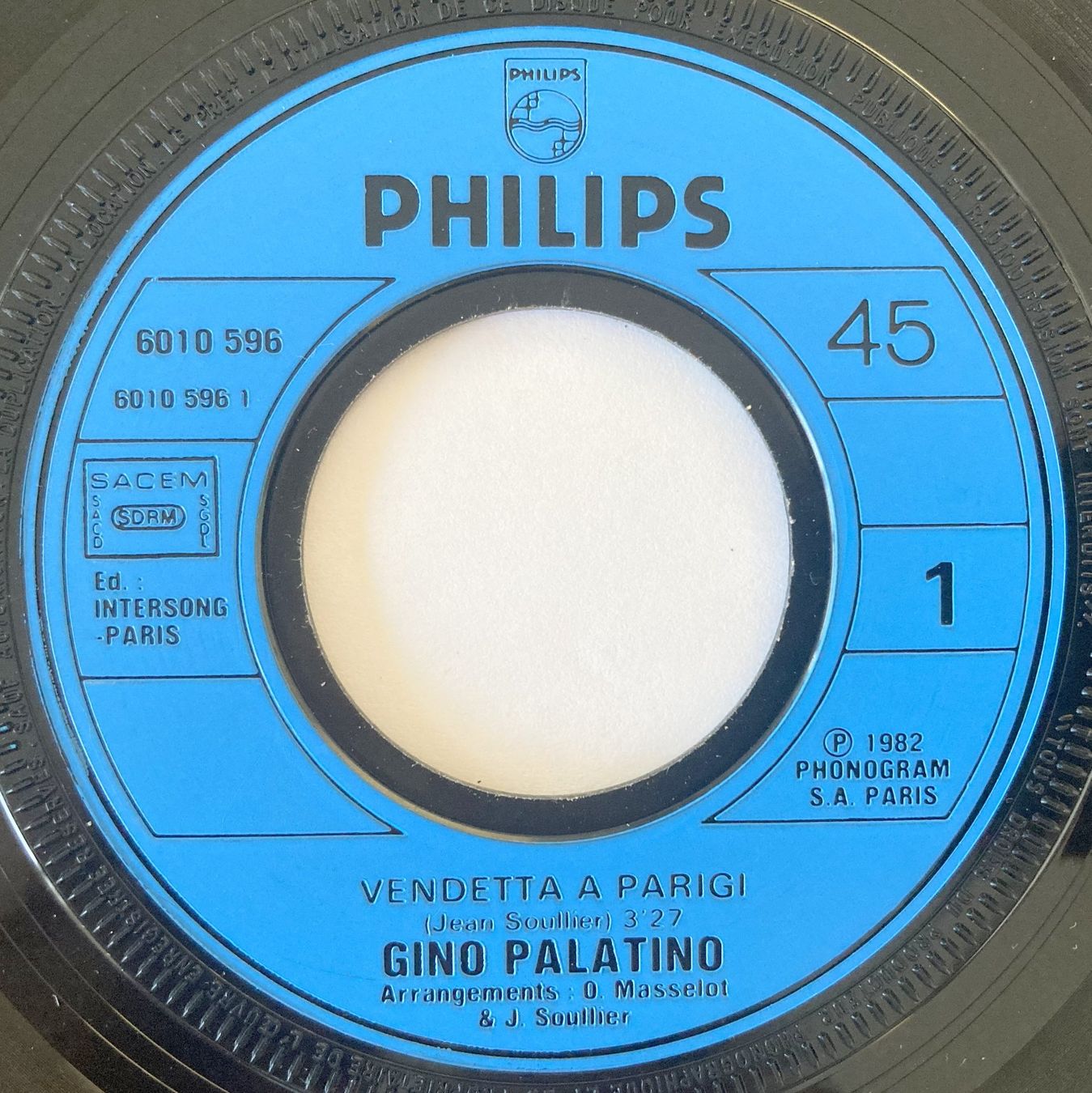 Schallplatten: GINO PALATINO - VENDETTA A PARIGI – Gebraucht aus Bottens von hotter-than-hell 2