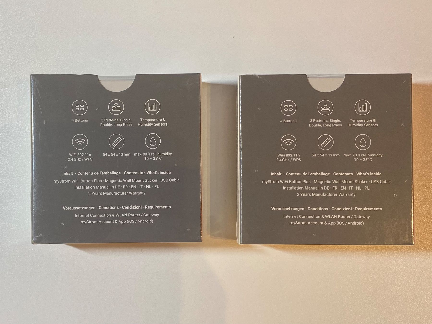 myStrom Interruttori: 2x myStrom WiFi Button Plus Smart Home neu & OVP – Nuovo e nell'imballaggio originale da Allschwil venduto da uh02 1