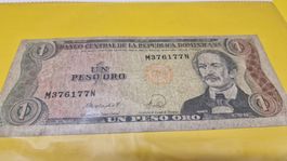 Dominikanische Republik: 1 Peso Oro - Seltene Banknote!