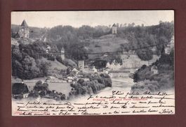 FRIBOURG - Les 2 ponts suspendus - 1903