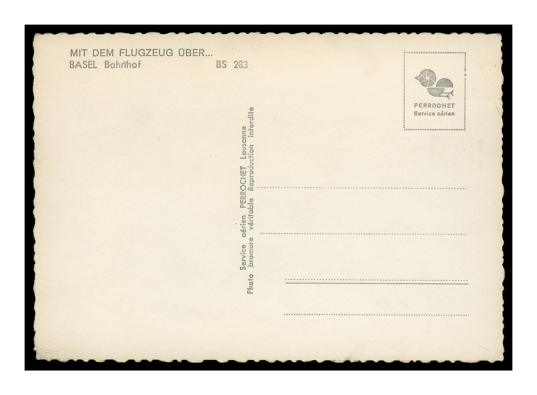 Cartes postales: BASEL - 1960 Bahnhof "Vue Aérienne" – D'occasion à Onex par gonsla01 1