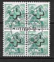 Viererblock Verwaltungsmarke (D II) 29z gestempelt 1.4.1941