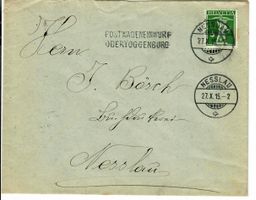 Brief, Postwageneinwurf Obertoggenburg Nesslau 1915