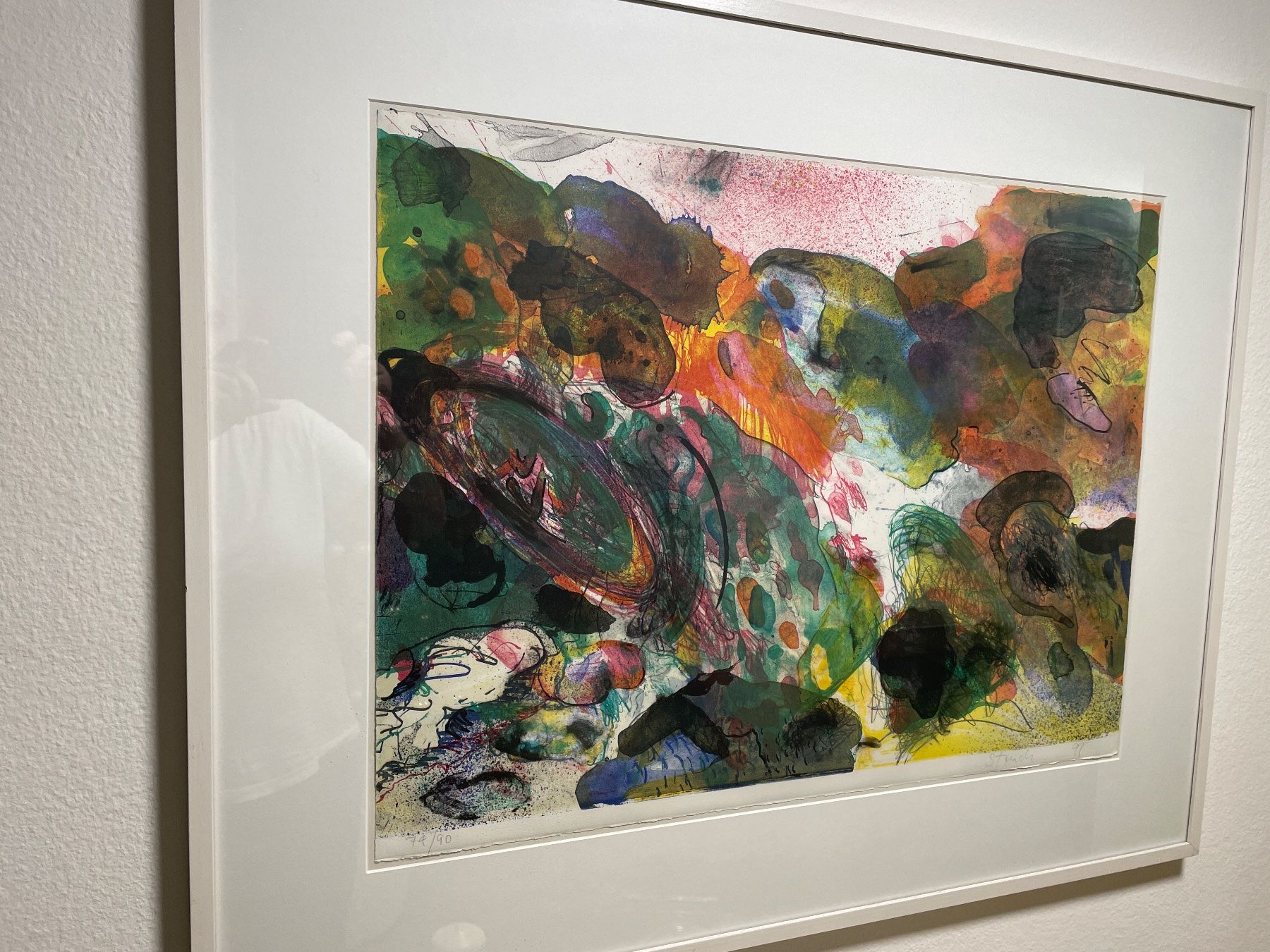 Dipinti: Abstrakte Kunst Lithographie gerahmt – Usato da Volketswil venduto da eris2015 3