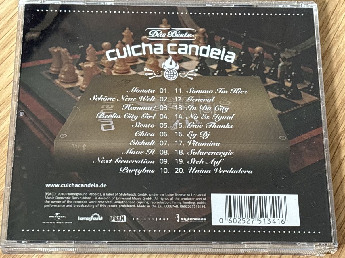 CD: Culcha Candela – Usato da Zürich venduto da Collector69 1
