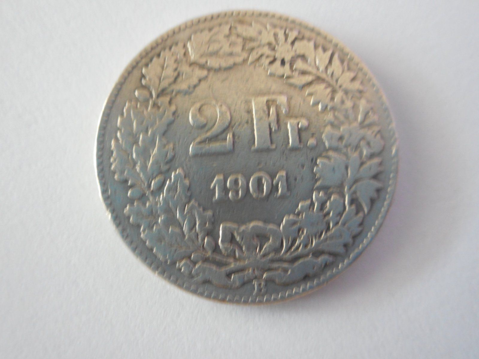 Alle Münzen: 2 Fr. 1901 silber – Gebraucht aus Kriegstetten von pizlad2010 1