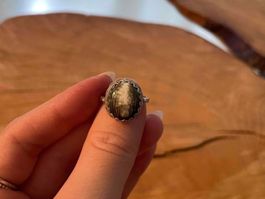 Superbe bague motif forêt peint à la main / Ring Waldmotiv