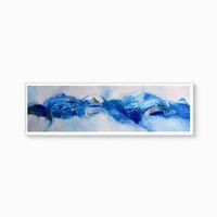 Acrylbild 60x20cm blau