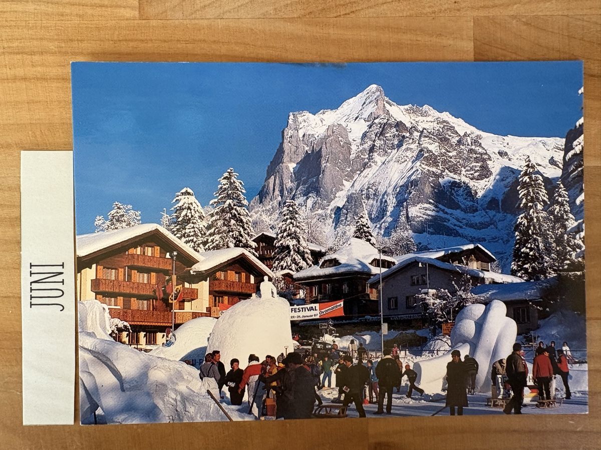 Cartoline postali: AK von Grindelwald / Wetterhorn – Usato da Rümlang venduto da Kartenpost1