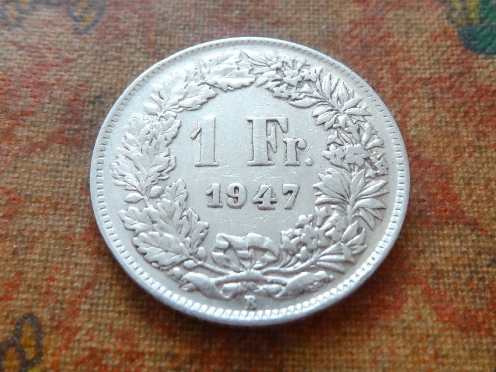 Alle Münzen: 1 Fr. 1947  (Y) – Gebraucht aus Romanel-sur-Lausanne von Swift13