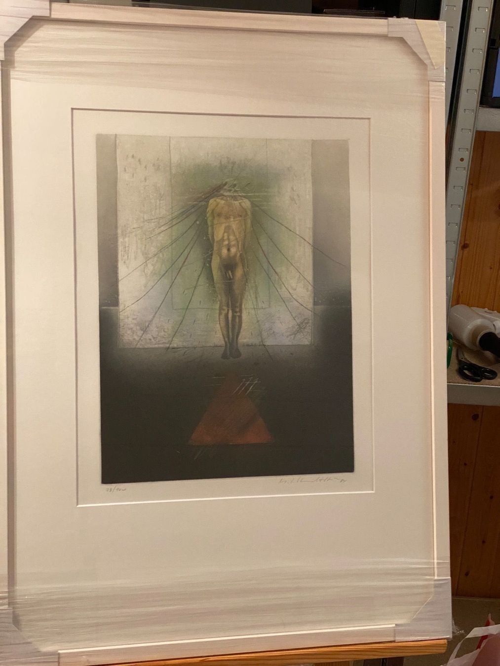Grafica & Litografie: Moderner männlicher Akt, original Litho – Usato da Buochs venduto da Chreschte2 1