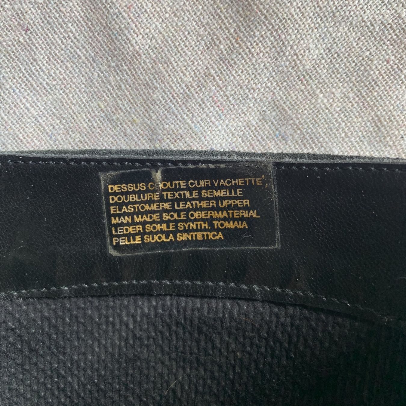 Scarpe da donna: Schwarze Stiefeletten aus echtem Leder mit Absatz – Usato da Chalais venduto da Decoarts.art 5