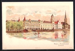 Lithographie Zürich, Post, Stadthaus
