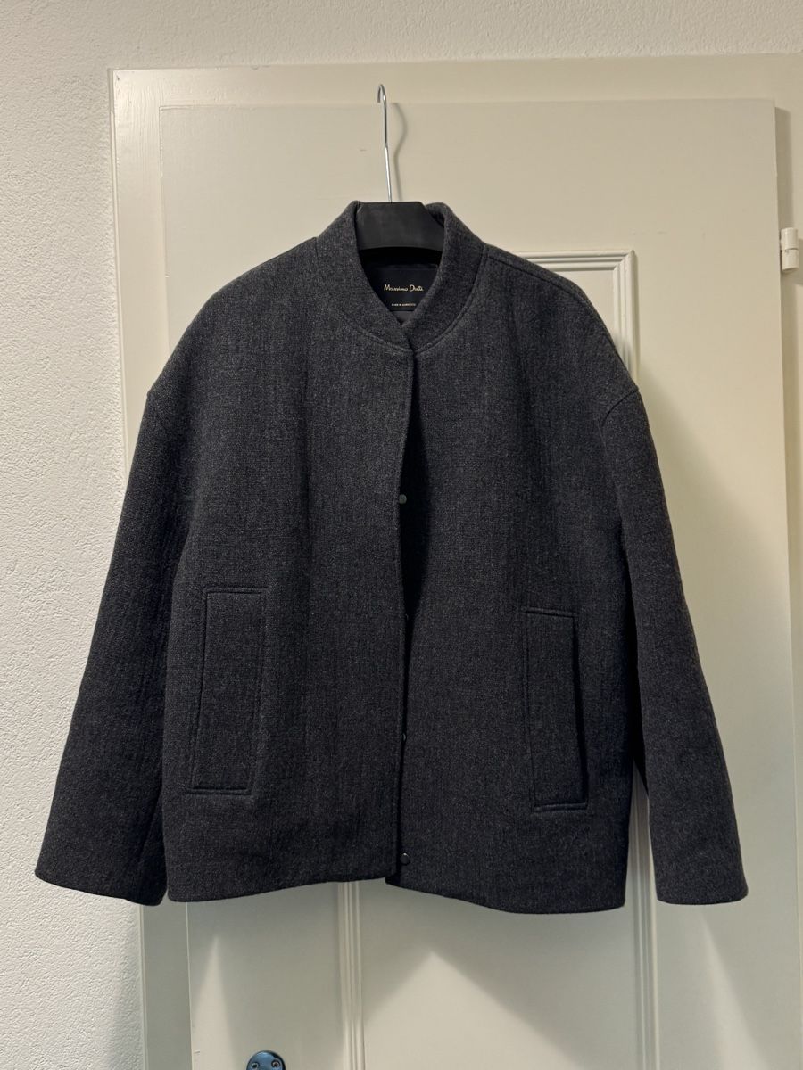 Massimo Dutti Vestes: Massimo Dutti Bomber Jacket Charcoal Grey Size S – D'occasion à Zürich par Anastasiya_g 6