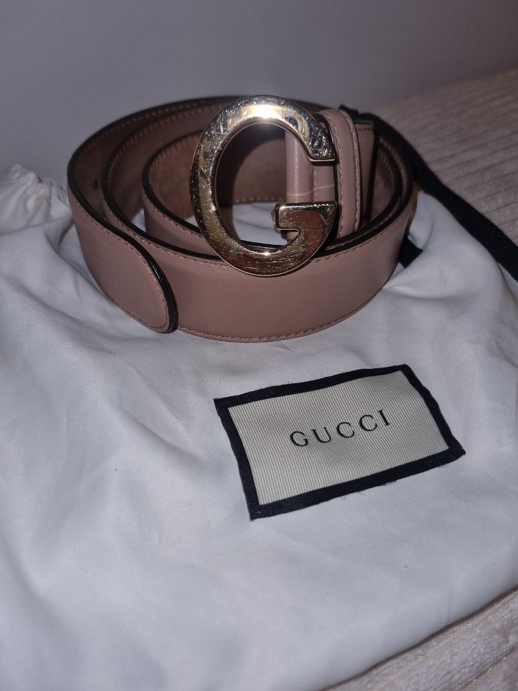 Cinture: Hingucker Gucci Damengürtel nude/rosa – Usato da Meilen venduto da Angelinaa98 2