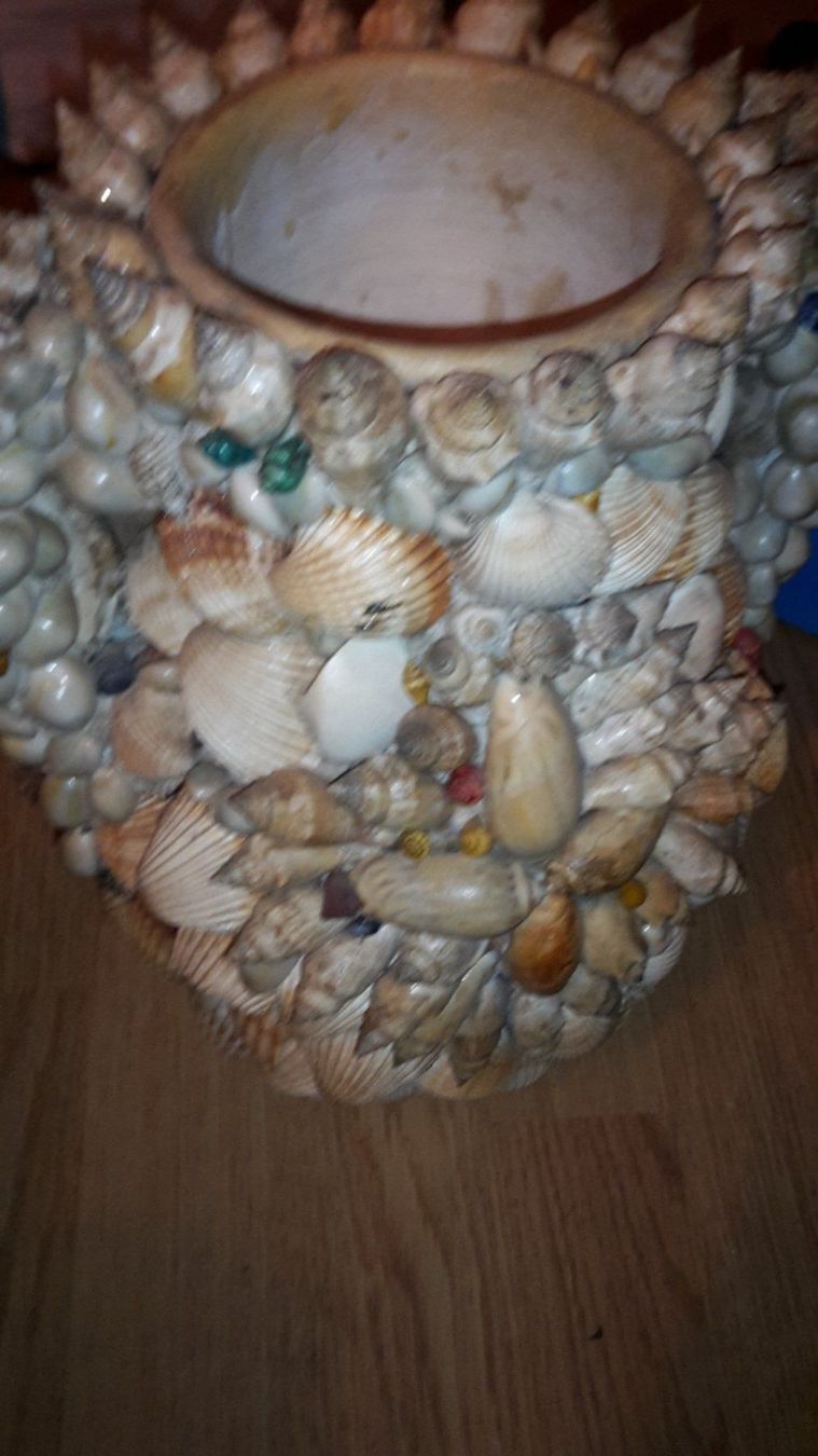 Vasi & Recipienti: Wunderschöne Vase mit Muscheln L – Usato da Schwarzenburg venduto da flamingo1970 4