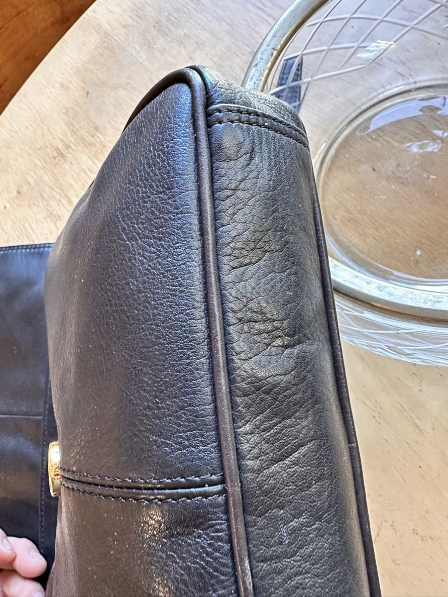 Zaini: Leder rucksack, schwarz. – Usato da Hinterkappelen venduto da una066 3