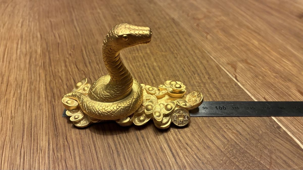 Statuette: Risis gold snake 24k – Usato da Zürich venduto da bocusio 4