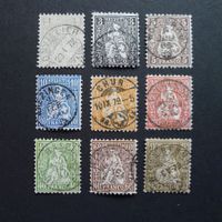 1862 Nr. 28 -36 Vollstempel SBK Fr.820.-