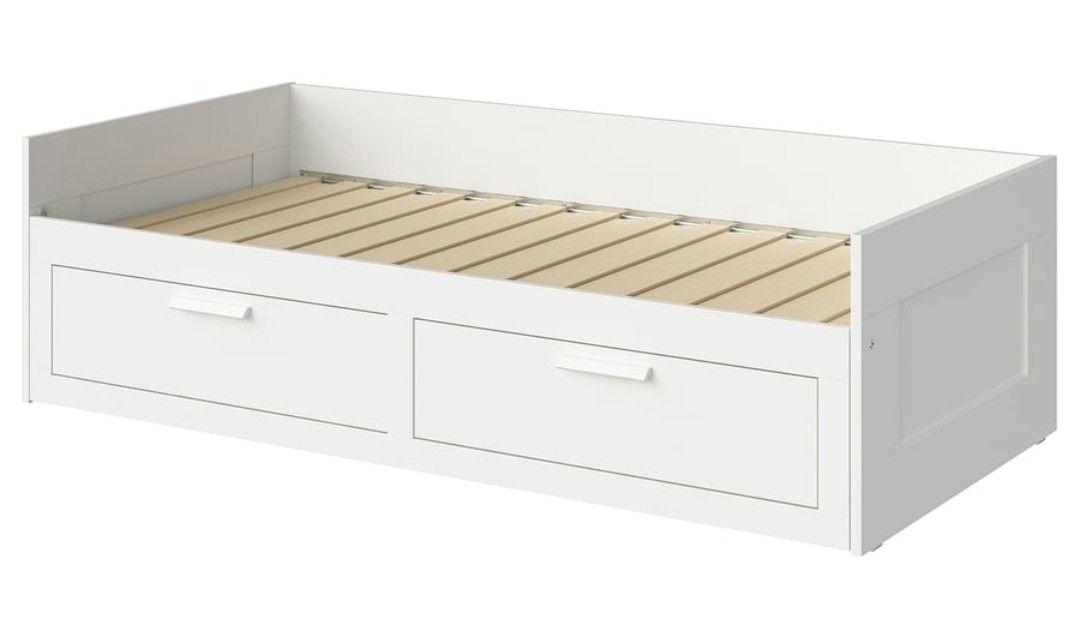 Ikea Letti: Brimness Bett mit 2 Schubladen – Usato da Jona venduto da bluefeeling
