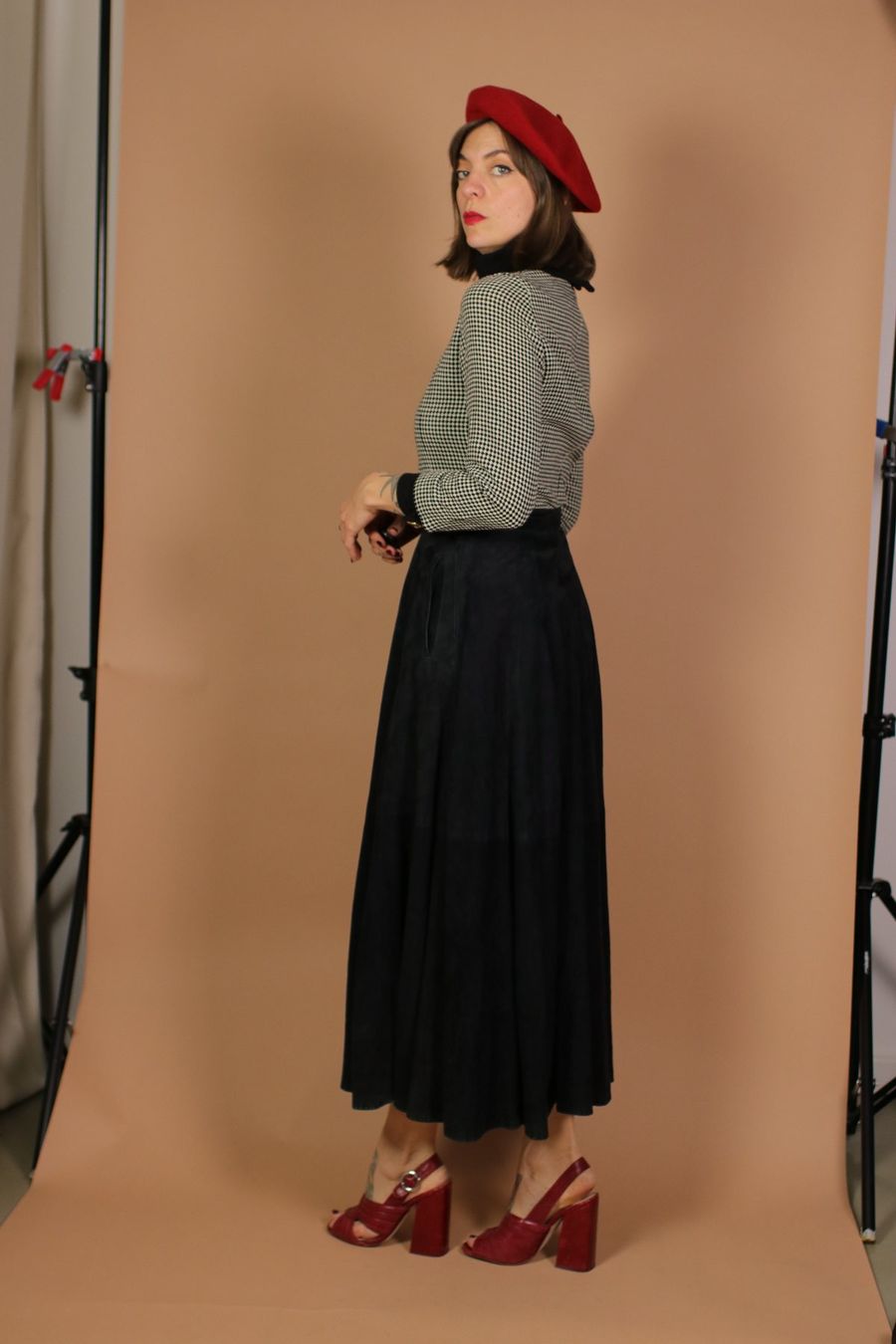 Röcke: 1970s Maxi Suede Leather Skirt - Size S – Gebraucht aus Hombrechtikon von BAZ-Vintage 3