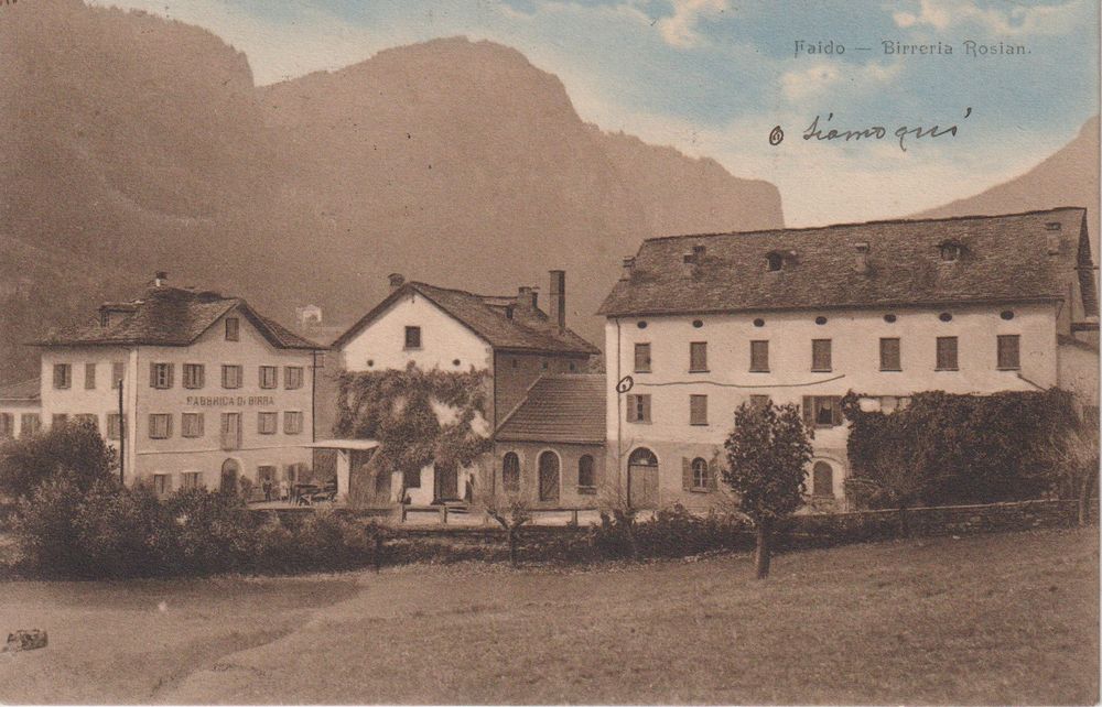 AK Faido - Birreria Rosian - RARA - 1922 (Gebraucht) in Riva San Vitale ...