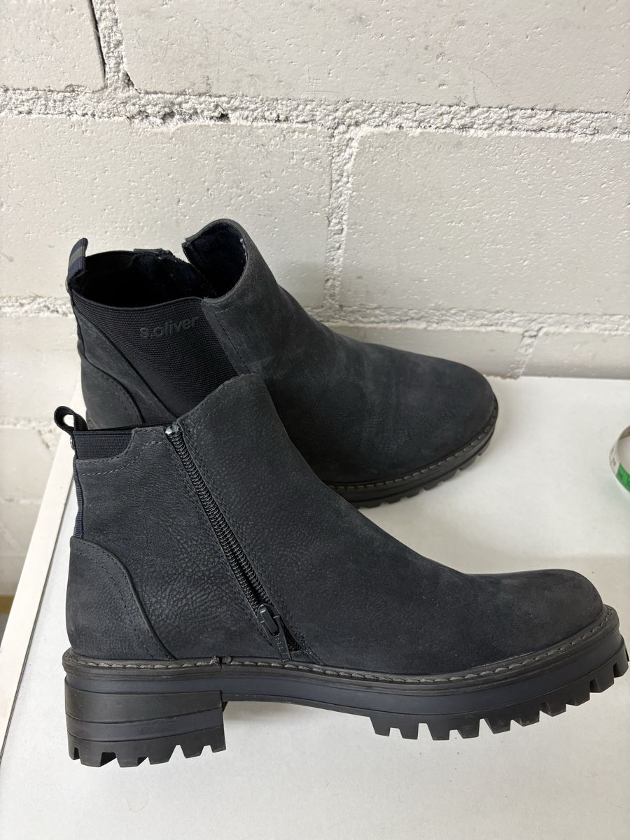 S.Oliver Damenschuhe: Stiefeletten s.Oliver dunkelgrau Grösse 39 neuwertig – Gebraucht aus Thun von jeff070 2