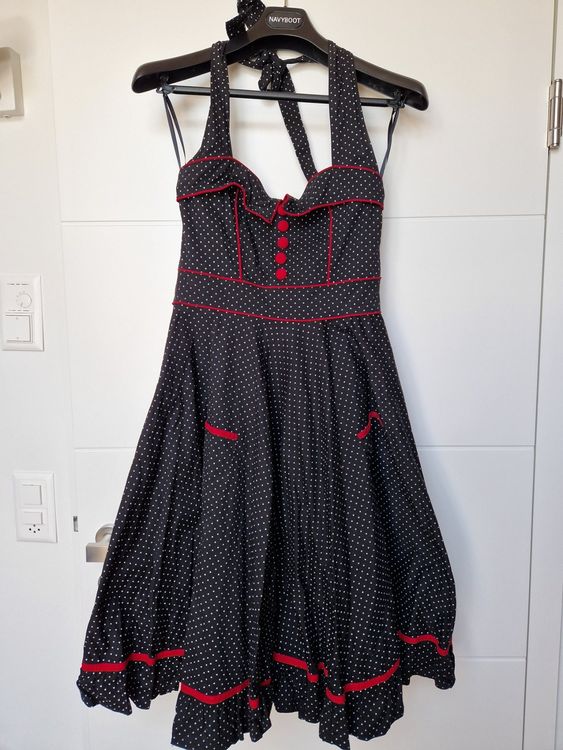 WIDMANN 50er Jahre Kostüm – Rockabilly Kleid Mit Petticoat & Gürtel, Hellblau, Größe S